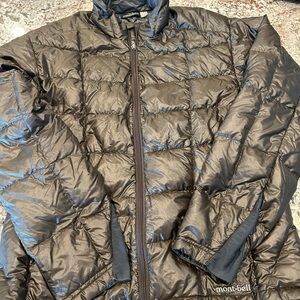 Montbell puffer coat. Size small. Brown.